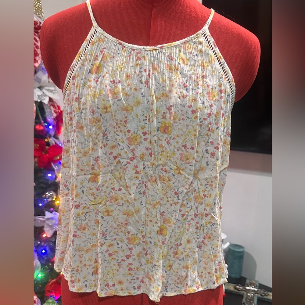 Hippie Rose Floral Camisole - Cream and Yellow
